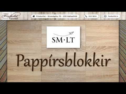 SM LT Pappírsblokkir – 3 sýnidæmi