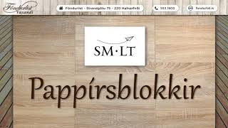SM LT Pappírsblokkir - 3 sýnidæmi