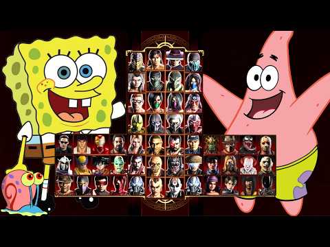 Mortal Kombat 9 - PATRICK STAR & SPONGEBOB - Expert Tag Ladder - Gameplay @(1080p) - 60ᶠᵖˢ ✔