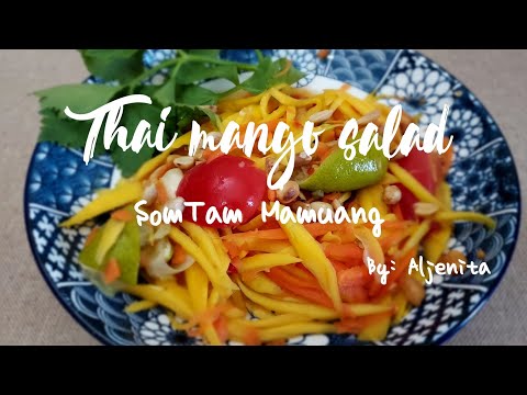 Som tam mamuang | Thai mango salad | ส้มตำมะม่วง