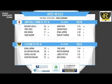 Bedfordshire County CL - Division Two - Ampthill Town CC 1st XI v Elstow CC 1st XI