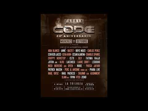 Carlos Pérez @ 20 Aniversario CODE en Fabrik (11/10/2023)