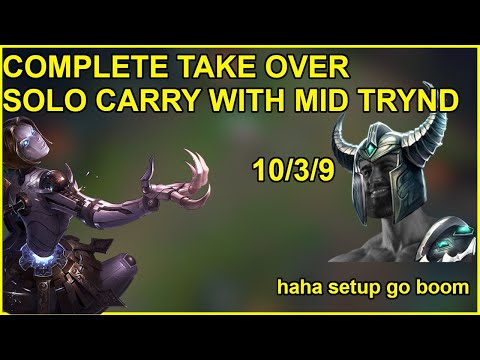Complete Take Over HARD CARRY with Mid Tryndamere Vs. Orianna