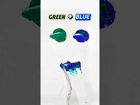 \GREEN💚VS BLUE💙COLOUR | COLOR MIXING\ #colormixing#satisfying#relaxing#art#mixing#trending#shorts