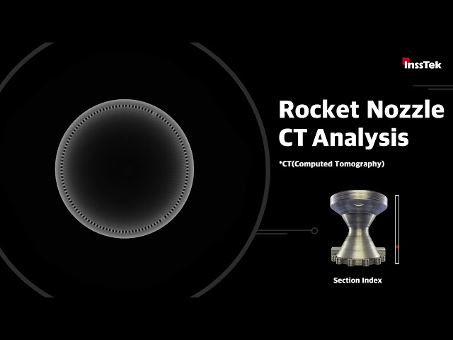 Multi Material Rocket Nozzle CT Scanning