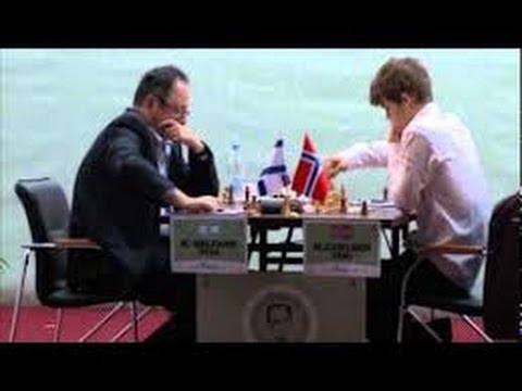 Amazing Chess Game: Magnus Carlsen vs Gelfand - Tal Memorial- Elephant Gambit style! - Brilliancy!