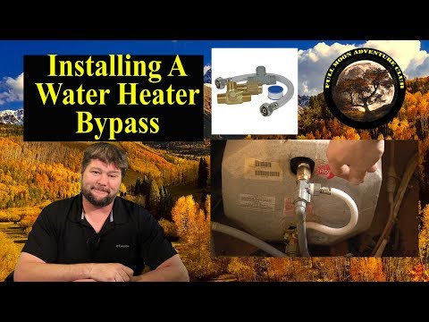 Installing  RV Water Heater Bypass For Winterizing