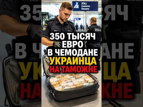 Изъятие 350 тыс. евро у украинца на таможне #германия #новости