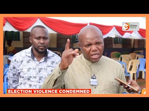 Machakos deputy governor Francis Mwangangi condemns violence witnessed during the mini-polls
