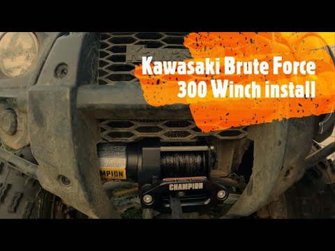 2021 Kawasaki Brute Force 300 winch install