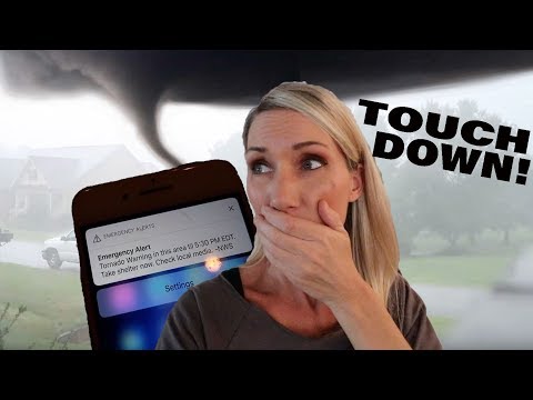 TORNADO WARNING!!! WE TOOK COVER!!!
