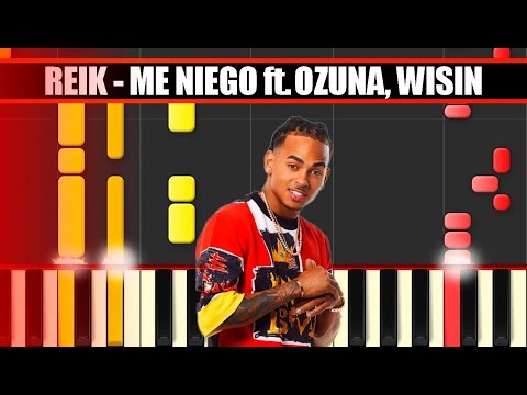 ME NIEGO (Reik ft. Ozuna, Wisin) Piano Tutorial / Cover SYNTHESIA + MIDI & SHEETS