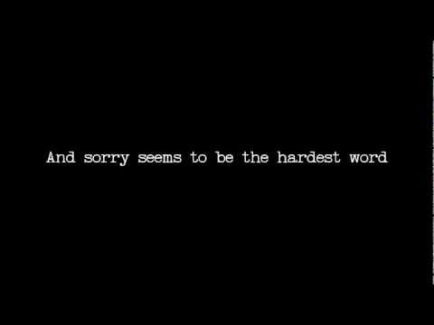 Sorry seems to be the hardest word/Mockingbird karaoke