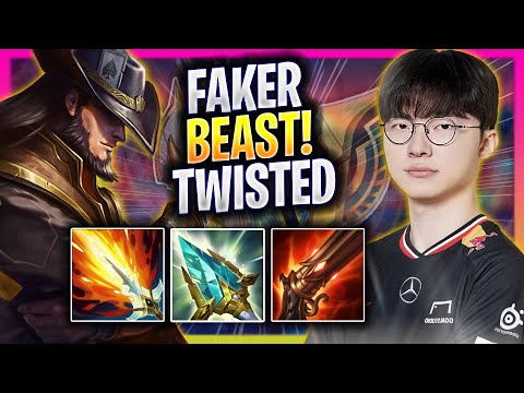 FAKER IS A BEAST WITH TWISTED FATE! - T1 Faker Plays Twisted Fate MID vs Akali! | Season 2025