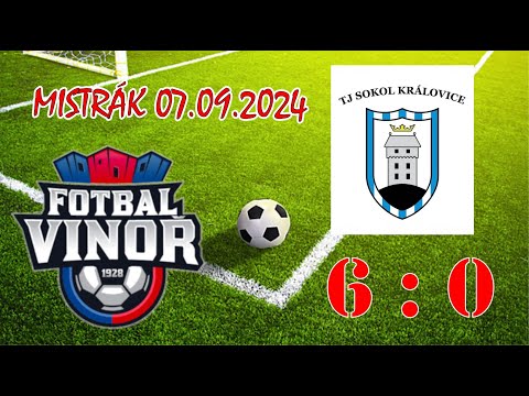 FK VINOŘ 1928 z.s. - TJ SOKOL KRÁLOVICE, z.s. (07.09.2024)