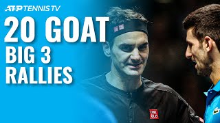 Download lagu 20 GOAT Rallies Between the Big 3 Federer, Djokovic & Nadal! 🐐 mp3