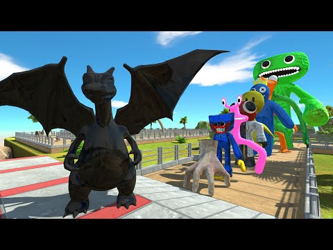 Charizard Black vs Jumbo Josh OASIS DEATH RUN - Animal Revolt Battle Simulator
