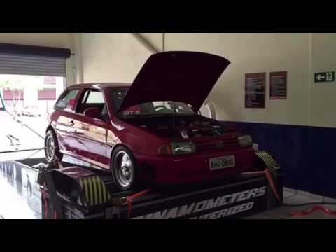 Gol turbo DTB 260 no dinamômetro