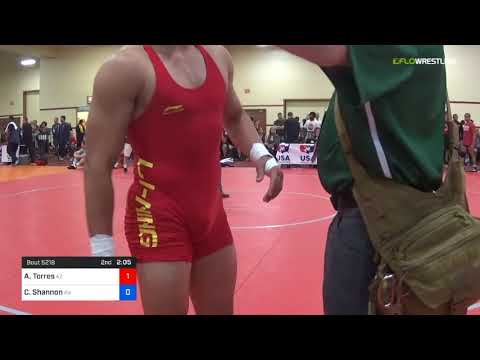 2018 Marine Corps US Open/UWW Junior Freestyle 79 Rnd Of 32 - Andrew Torres (AZ) Vs. Colin Shannon