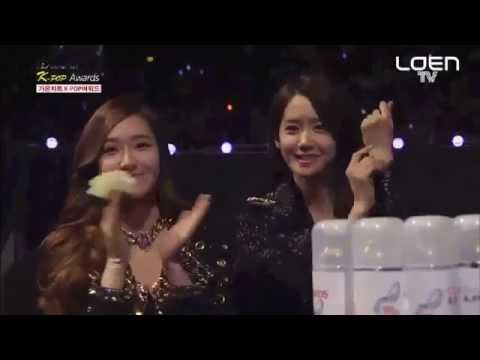 May 08 2014 SNSD Jessica   YoonA    Offstage @Gaon Chart KPOP Awards