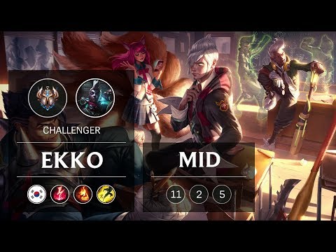 Ekko Mid vs Karthus - KR Challenger Patch 9.1