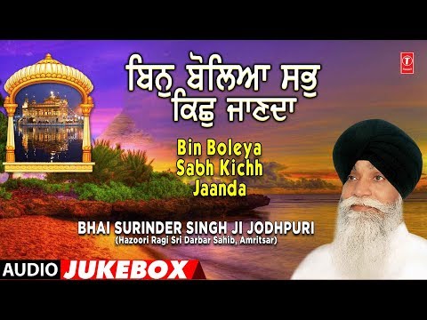 BHAI SURINDER SINGH (JODHPURI) | BIN BOLEYA SABH KICHH JAANDA | AUDIO JUKEBOX