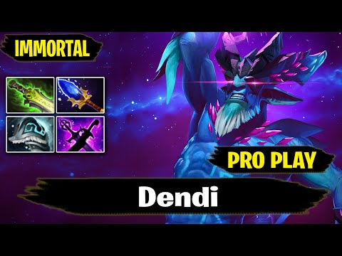 Leshrac Mid Pro Gameplay by Dendi IMMORTAL Rank Dota 2