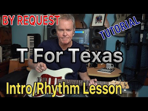 T For Texas (Jimmie Rodgers-Lynyrd Skynyrd) Intro/Rhythm Guitar Lesson