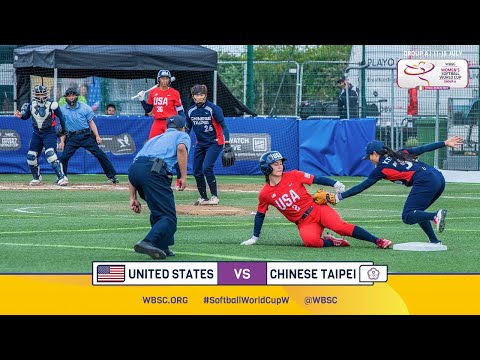 HIGHLIGHTS USA v Chinese Taipei | XVII Women's Softball World Cup - Group A