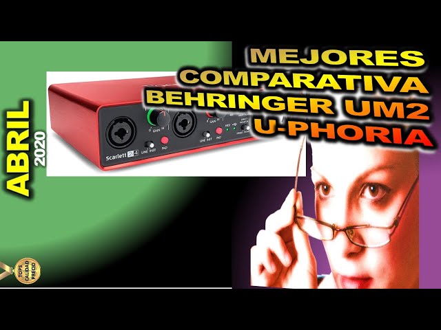 Vídeo relacionado con Behringer U-PHORIA UMC404HD Interface de audio/midi usb, negro