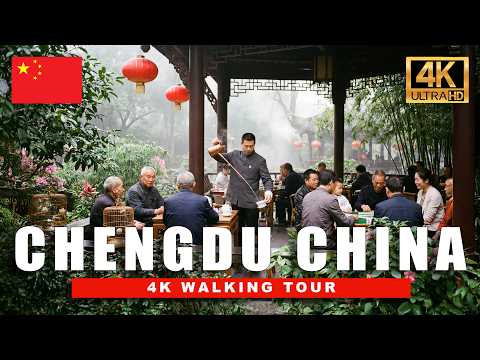 4K CHINA Walking Tour 🇨🇳 A Quiet Day in Chengdu ☕ Slow Streets, Tea Houses & Local Life | 4K China