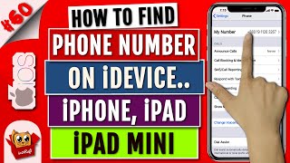 How To Find SIM Phone Number on iPhone/iPad | Find/See/Display Cell/Phone Number on iPhone/iPad