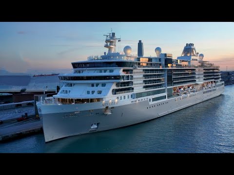 Silver Ray Silversea Cruise Ship from Rome to Lisbon Nov2025   4K