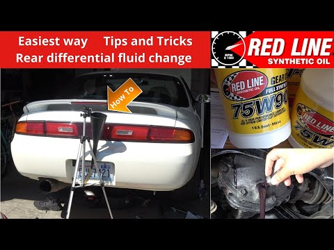 Rear differential gear oil change Nissan Silvia S13 S14 S15 Redline 75w90