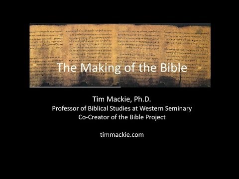 Making of the Bible [Extended Version] Tim Mackie (The Bible Project)