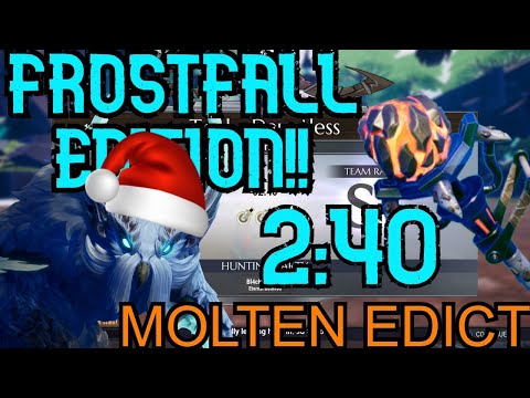 Dauntless Skraev Trial Molten Edict Hammer Frost Fall Edition (2:40) Build In The Description!!