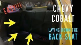 Chevy Cobalt How To Release/Lay Down Back Seat!!! Easy!