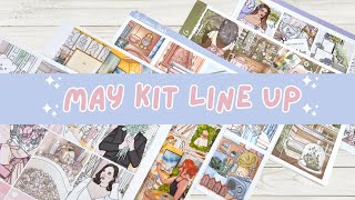 May 2025 7x9 Vertical Planner Weekly Kit Lineup