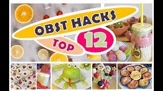 SNACK HACKS KINDER | Gesunde Süßigkeiten | Snacks für SCHULE | KITA | Obst Hacks | Süße Snacks | DIY