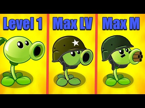 Plants Vs Zombies 2 Peashooter (1) Vs (Max Level) Vs (Max Mastery)