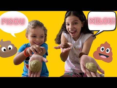 BRINCADEIRA DO PISOU MELOU COM LORENA E BEATRIZ!! 💩