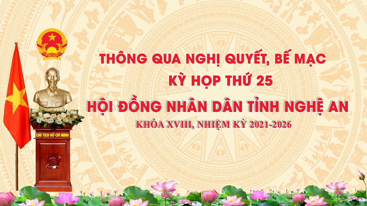 [Trực tiếp] Thông qua nghị quyết, Bế mạc Kỳ họp thứ 25 HĐND tỉnh khóa XVIII, nhiệm kỳ 2021 - 2026