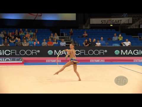 Anna CZARNIECKA (POL) 2015 Rhythmic Worlds Stuttgart - Qualifications Hoop