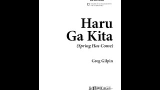 Haru Ga Kita - Greg Gilpin