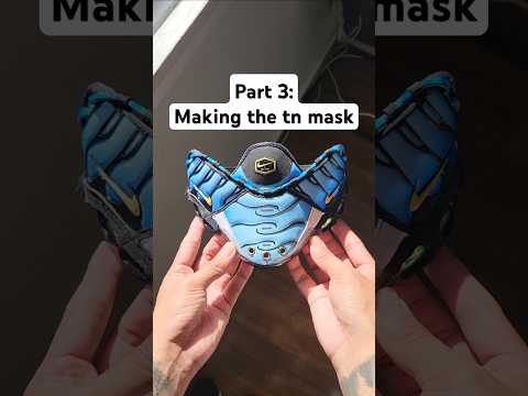 Part 3 of cutting up BRAND NEW Nike tns into a mask set!