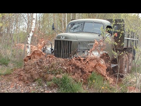 Soviet truck ZIL-157 driving off road!  Is it really good off road?