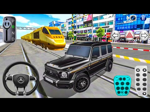Black Mercedes G Wagon vs Golden Bullet Train - 3D Driving Class Simulator - Android Gameplay