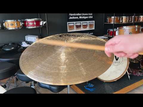 Bosphorus 22" New Orleans Thin Ride Cymbal (2384g) VIDEO Demo image 7