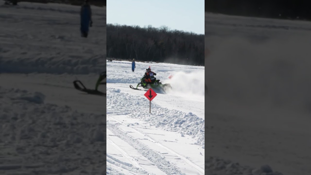 Headed for Victory Lane on the Catalyst! 💨 #arcticcat #snowmobile #catalyst