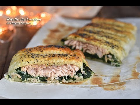 Salmone in crosta con spinaci - Ricette che Passione